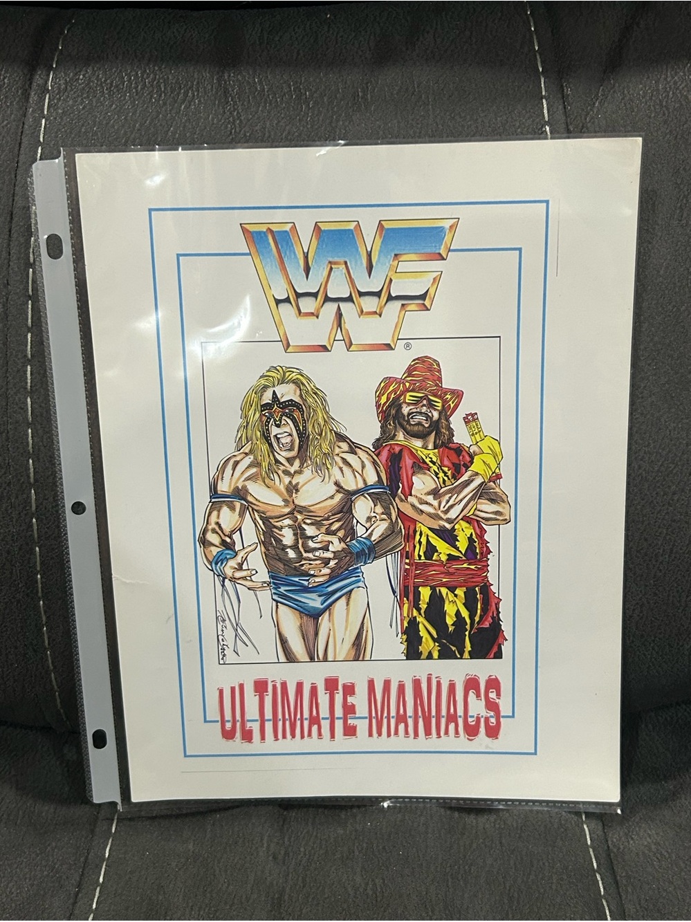 WWF The Ultimate maniacs; Macho man & Ultimate warrior glossy 8x10!